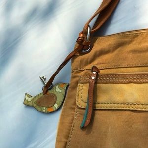 Women’s Vintage Fossil Crossbody-Shoulder Purse